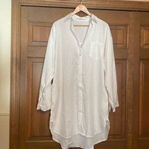 NWOT white shirt dress